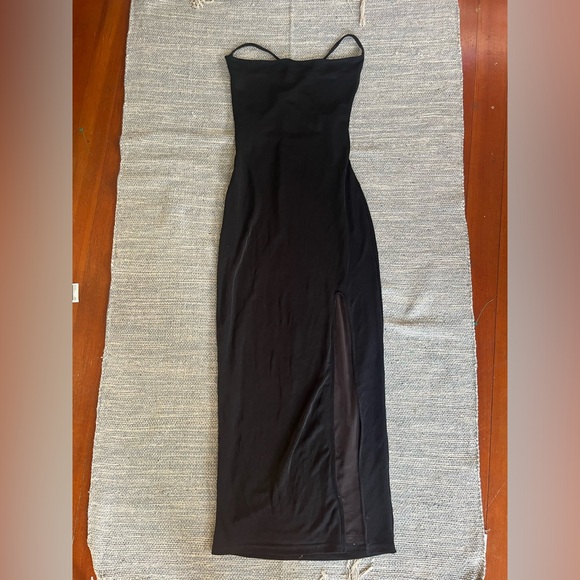 Hello Molly Black Midi Shimmer Evening Formal Dress - Picture 2 of 6